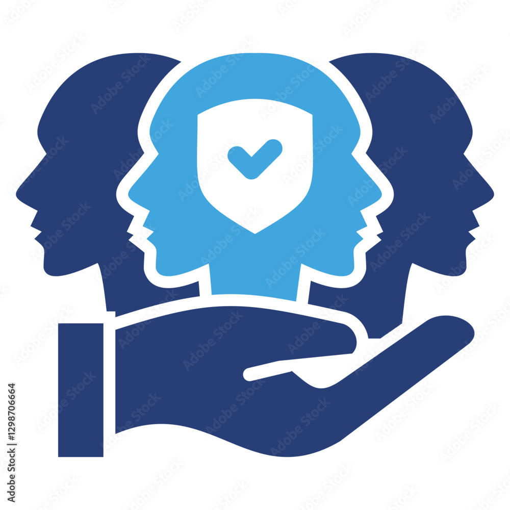 Poster principles two color icon