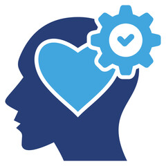 Emotional Intelligence Two Color Icon