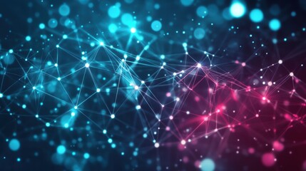 Obraz premium abstract network connection background