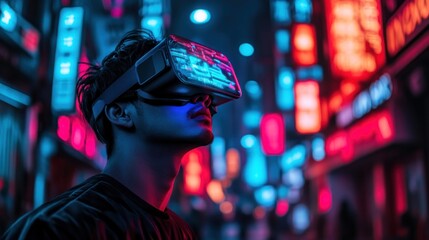 Cyberpunk VR Experience: Immersive Future Cityscape