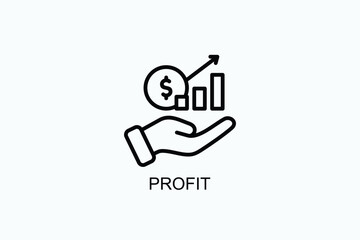 Profit Icon Or Logo Isolated Vector Illustration
