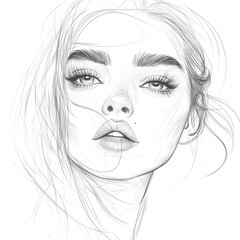 Fototapeta premium A hand-drawn sketch-style vector illustration set, minimalistic pencil line art, perfect for trendy editorial designs and digital illustrations. 