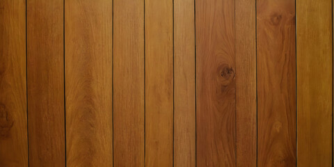Obraz premium Vertical wooden planks creating a warm and textured background, ideal for design and architectural projects