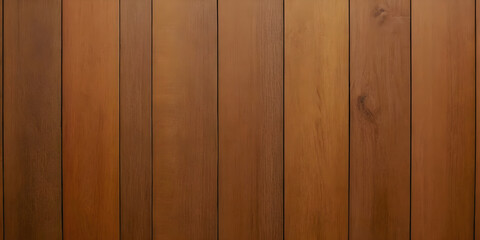 Naklejka premium Vertical wooden planks creating a warm, textured background, ideal for design projects needing a natural, rustic touch