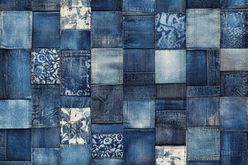 pattern of fabric with patch work.