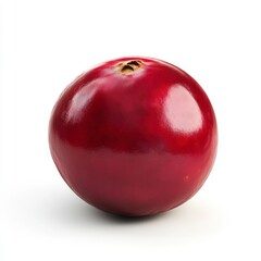 Obraz premium Fresh Red Cranberry on White Background for Healthy Eating