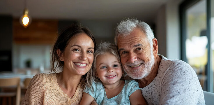 Joyful Multigenerational Family: Love Shines Across Generations, Embracing Life Together
