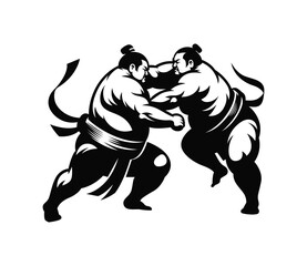 Sumo Fight Vector