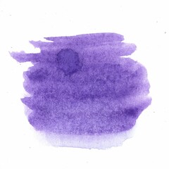 Brushstrokes showing a sample colour of watercolour paint on a white background.