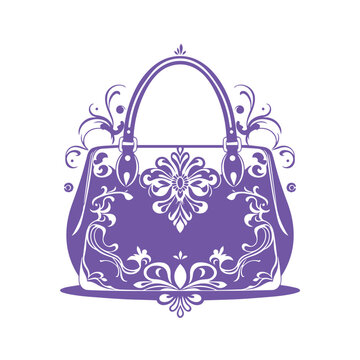 recommend clip art: Ladies bag women handbag logo design template vector illustration.