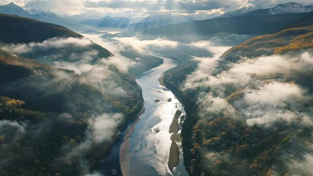 Magnificent aerial photography of river landforms [4K]