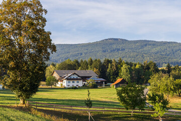 Farmhouse at countryside in Stiermarken (Steiermark) rfegion in Austria
