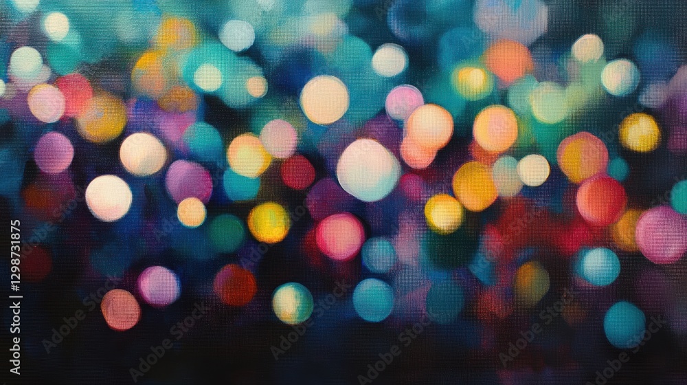 Aufkleber colorful abstract bokeh background with vibrant lights and blurred elements in various shades creati