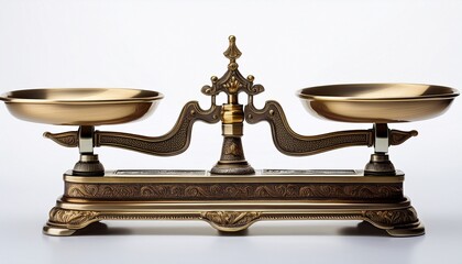 antique brass scales