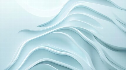 Obraz premium abstract light blue wavy background