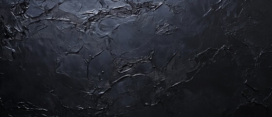 Obraz premium Black textured background with intricate patterns for design, wallpaper, graphic art, or creative projects featuring dark tones and subtle details.
