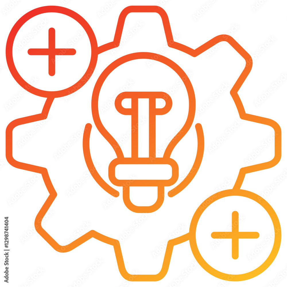 Poster Method Line Gradient Icon