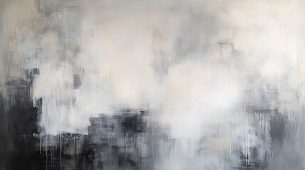 Abstract wall art painting in shades of gray and white with a modern design, ideal for home decor, contemporary art enthusiasts, and interior styling inspiration.