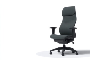 Fototapeta premium Ergonomic chair design combines comfort and style, featuring adj