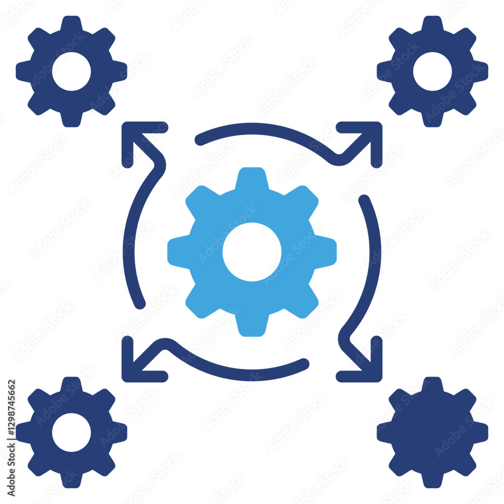 Poster integration two color icon