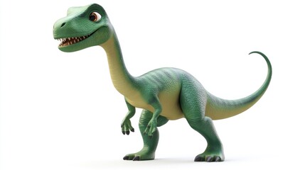 Fototapeta premium Cute cartoon dinosaur posing
