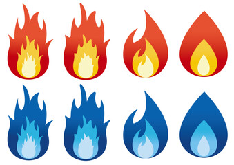 炎のイラストセット