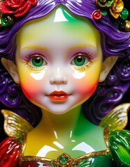 Obraz premium imaginary view, imaginary glass and baby face view