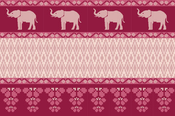 elephants pattern, Geometric
Beautiful Thailand,thai pattern,seamless,Traditional,ethnic,fabric pattern for textiles,rugs, wallpaper,clothing, sarong,batik,wrap,embroidery,print,background,cover, illu