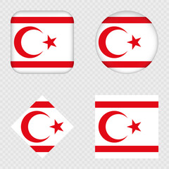 Turkish Republic of Northern Cyprus Flag Icons Pack.