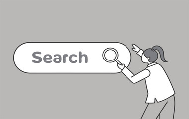 Search bar. Vector illustration.
