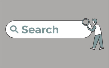 Search bar. Vector illustration.