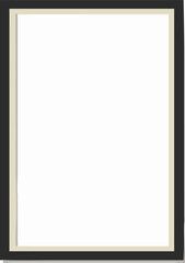 Blank picture frame for photographs. Vector illustration