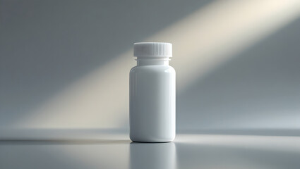 medicine bottle with blank label