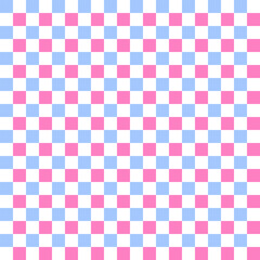 Pastel Pink and Blue Checkered Seamless Pattern for Cute and Retro Designs
