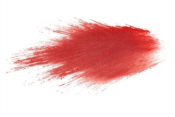 Photo of realistic blooodstain brush red abstract.