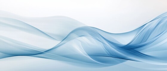 Obraz premium Abstract blue waves background design for modern typography, website banners, and artistic presentations, featuring smooth flowing lines and gradients.