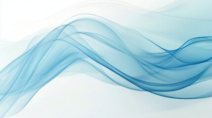 Fototapeta premium Abstract blue wave background design for modern graphic and web projects, soothing textures for presentations, wallpapers, and digital art concepts.