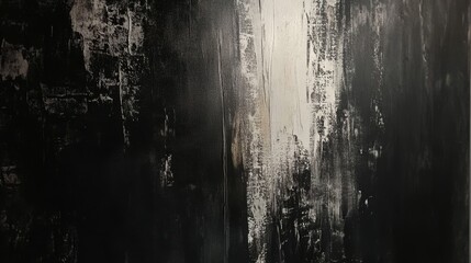 Obraz premium Abstract art with dark paint textures and light accents for modern home decor, inspirational background, artistic design, creative wall art concept.