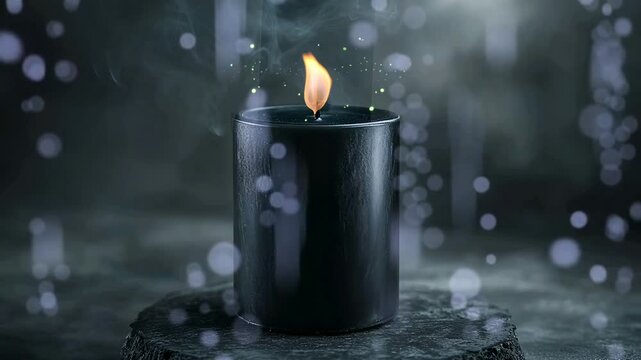 Vela de luto para celebrar el fondo de animaci&oacute;n en bucle del d&iacute;a conmemorativo 4k