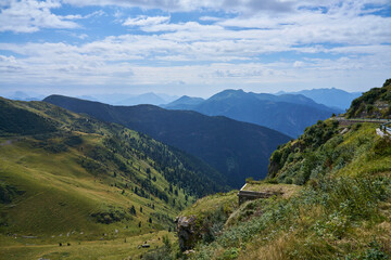 Obraz premium TET - Route Through The Alps of Northern Italy, Agordo, Italy