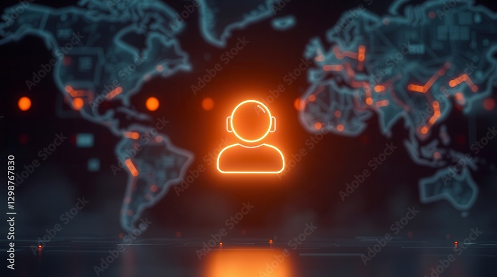 Poster global network connection