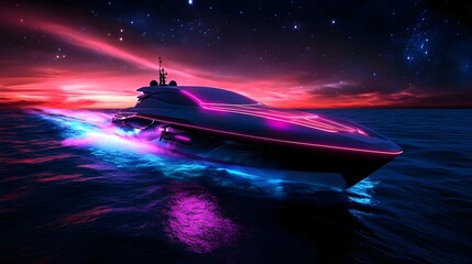 futuristic yacht