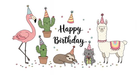 Celebrate a Fun Birthday Party with Cute Animals and Colorful Decorations