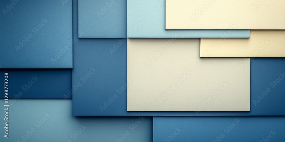 Poster overlapping planes create an abstract color block background image