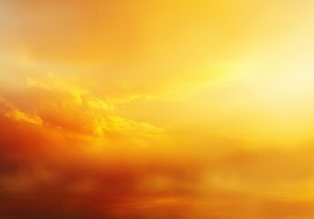 Fototapeta premium Serene Golden Sunset Over Tranquil Water with Soft Clouds Reflecting Warm Hues and Creating a Calming Atmosphere on the Horizon