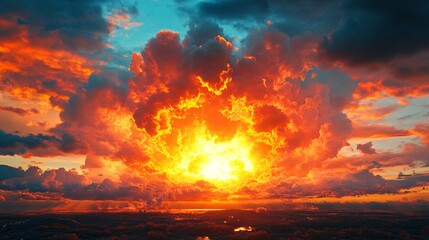 Obraz premium Vibrant Color Explosion Artwork for Creative Projects