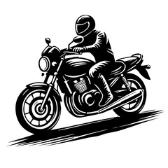 motorcycle on a white background