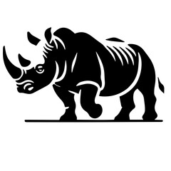 Fototapeta premium rhino vector illustration