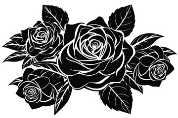 Elegant Black Rose