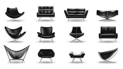 Modern Black Furniture Collection